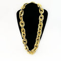 2025 Halloween Christmas Necklace Holiday Party Team Fan Ccb Thick Necklace Exaggerated Hip-Hop Big Gold Chain