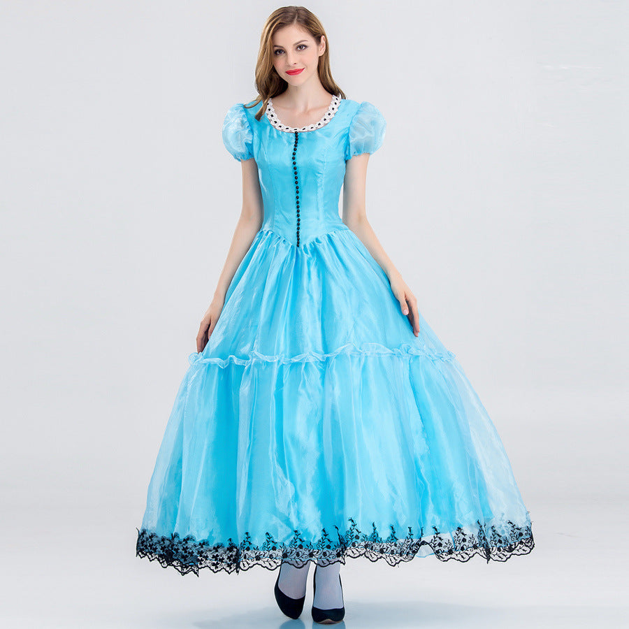 Halloween Costume Stage Costume Bright Cute Alice Fantasy Wonderland Princess Costume Fairy Tale Princess Dress