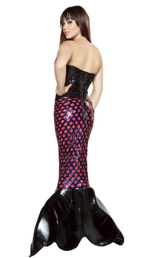 Halloween Costume Adult Mermaid Cosplay Costume Princess Dress Sexy Chest-Wrapped Evening Dress Ds Performance Costume