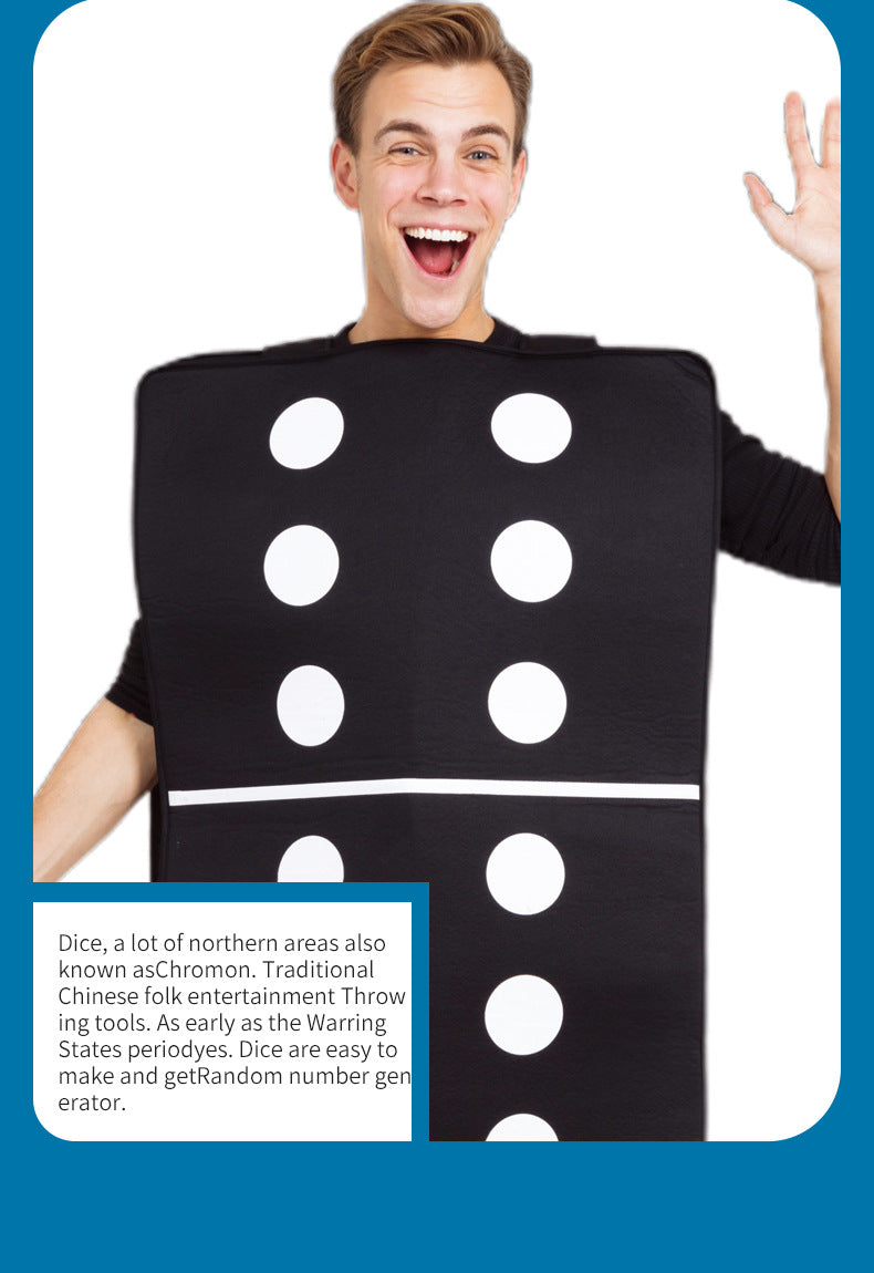 Dice Cosplay Costumes, Game Party Role-Playing Outfits, Performance Props, Character Costumes, Holiday-Themed Costumes, Role-Playing