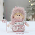 Cross Border Christmas Decorations Pink Antlers Doll Fabric Boys and Girls Doll Standing Doll Desktop Ornaments