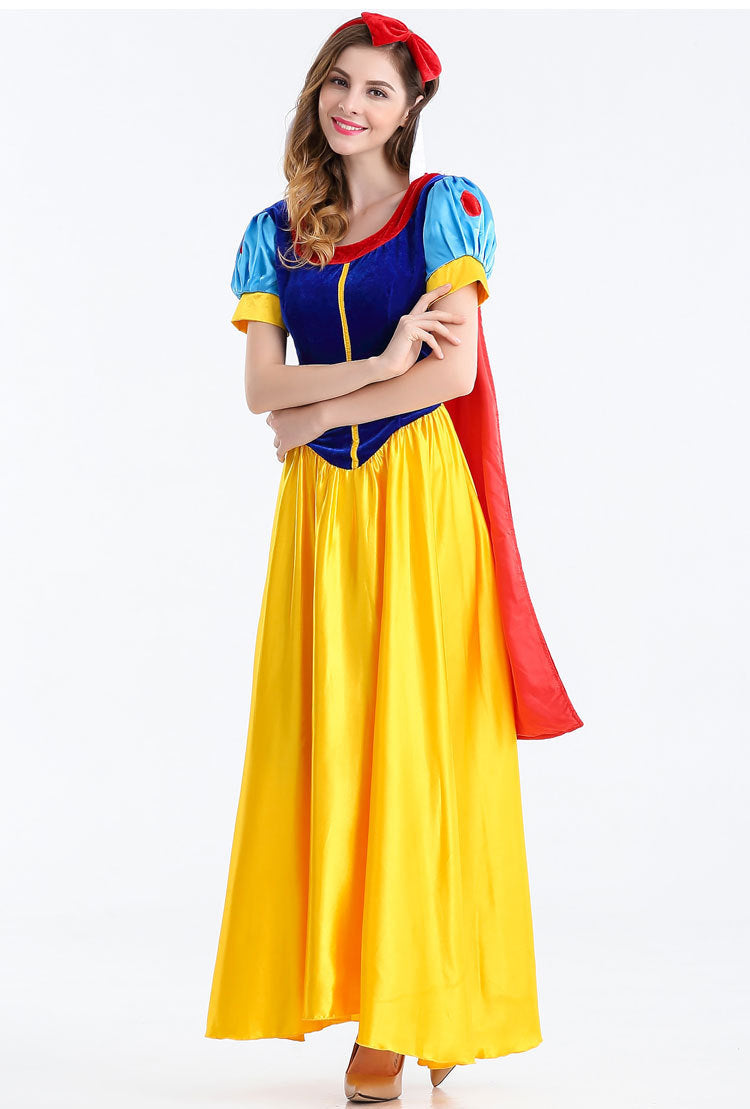 Halloween Adult Snow White Christmas Annual Party Cosplay Queen Cinderella Wedding Dress Costume Wholesale