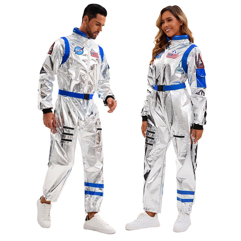 Space Suit Pilot Cos Astronaut Costume Halloween Performance Costume Male and Female Wandering Earth Astronaut Costume