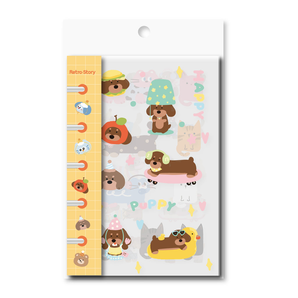 Retrostory Small Things Series DIY Sticker Material Package Background Decoration Material Creative Cartoon Handbook Sticker