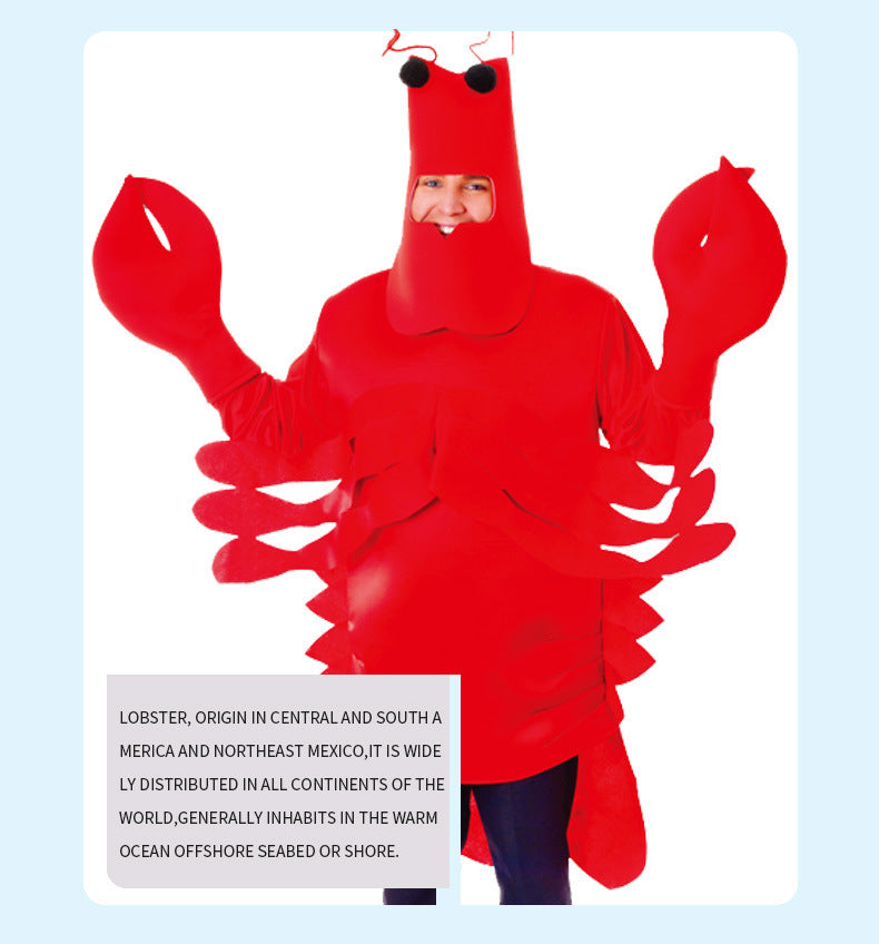 Halloween lobster costume cos costume Cosplay festival party stage performance costume role play costume
