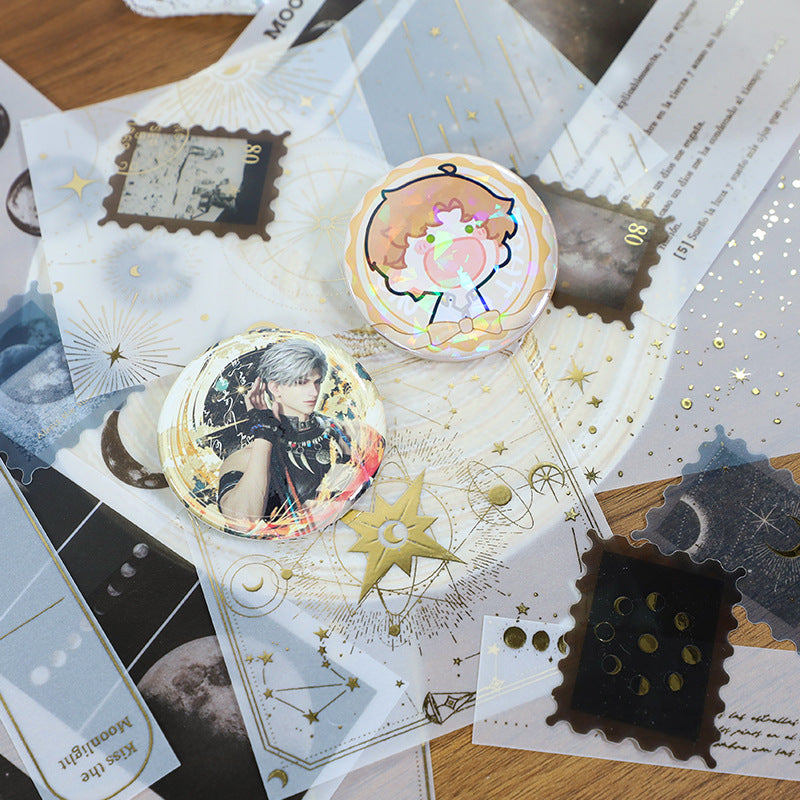 New Style Journal Background Sulfuric Acid Paper Diary Decoration Fresh Style Items Stickers Journal Material Paper Printing