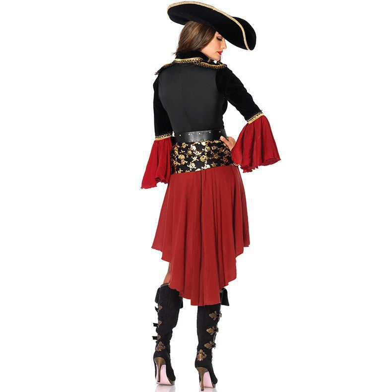 2024 New Women's Pirates of the Caribbean Costume Halloween Outfit Popular Game Costume Set Cosplay Costume