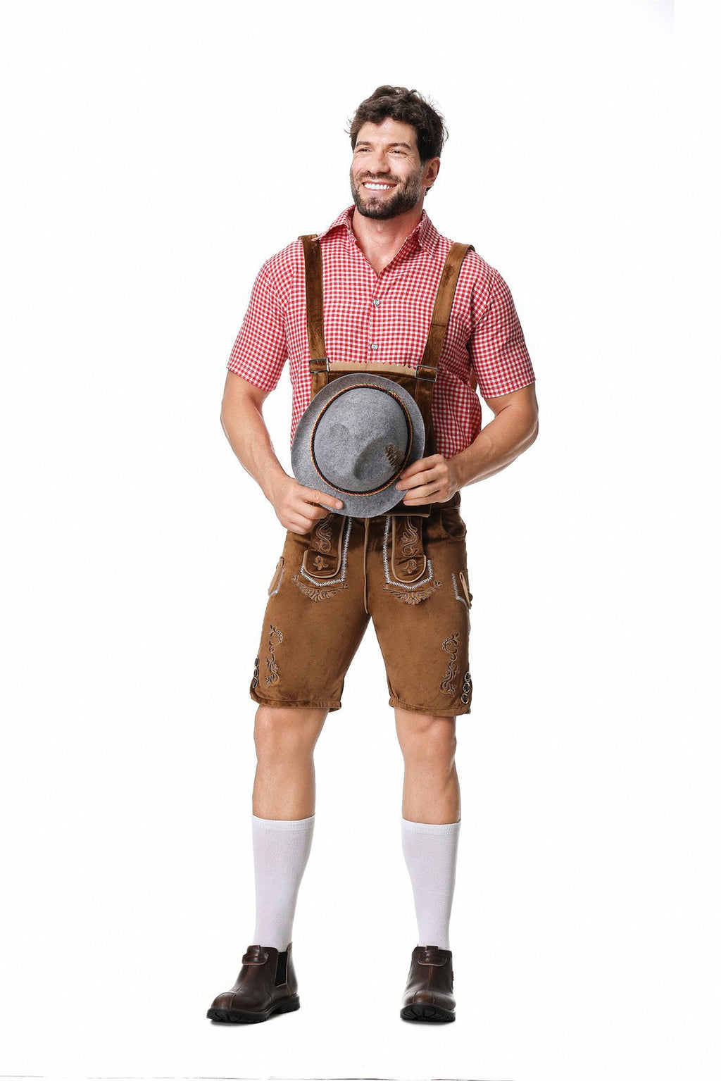 Halloween Costume Wish German Oktoberfest Costume Men's Overalls Suit Adult Stage Cosplay Costume