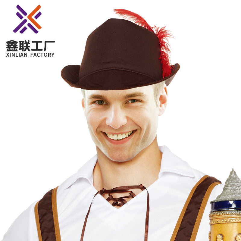 German Oktoberfest Men's Adult Performance Costumes Alpine Folk Costumes Stage Performance Role-Playing