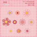 Retro Story Velvet Series Sticker Pack Fresh DIY Base Stickers Decorative Material Creative Journal Stickers