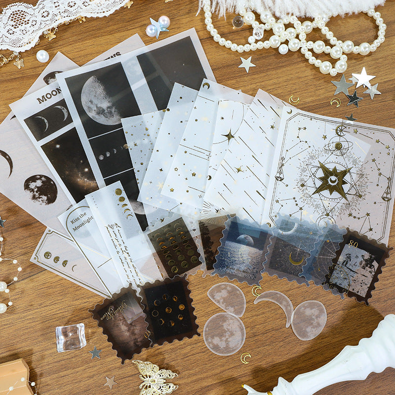 New Style Journal Background Sulfuric Acid Paper Diary Decoration Fresh Style Items Stickers Journal Material Paper Printing