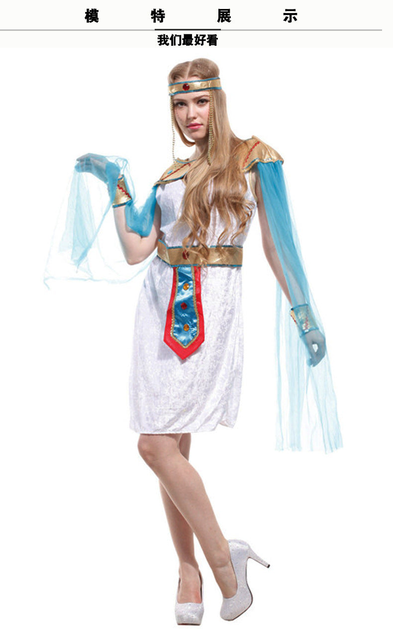 Carnival Party Costumes Egyptian Pharaoh Queen Costumes Pretty Egyptian Female Cosplay Game Uniform Temptation