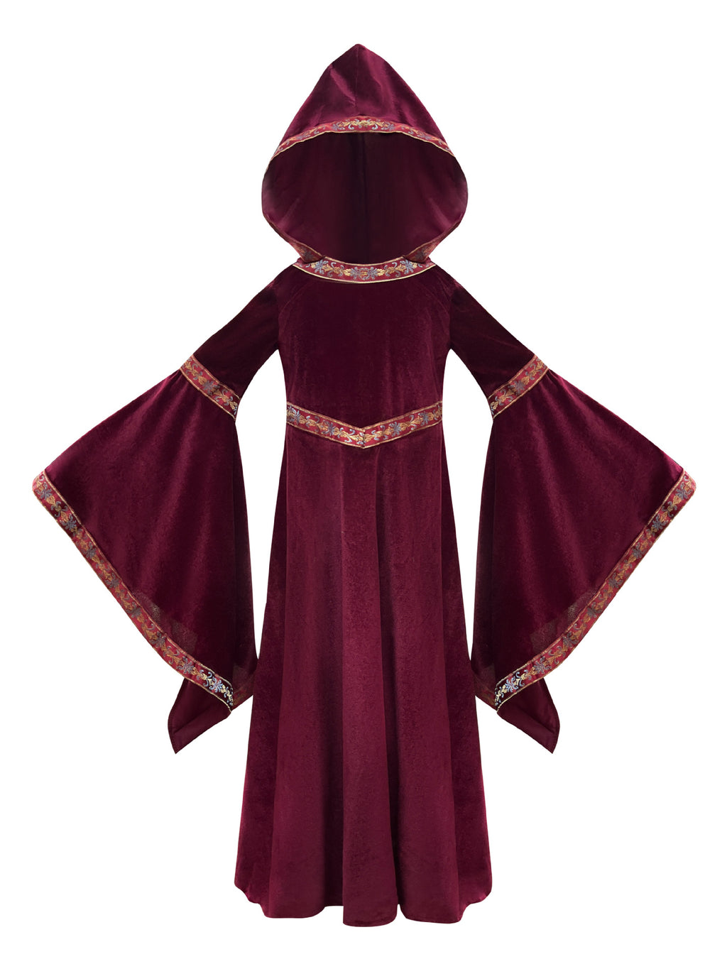 2025 Halloween Family Costume Performance Costume Party Performance Costume Adult European Medieval Burgundy Vampire