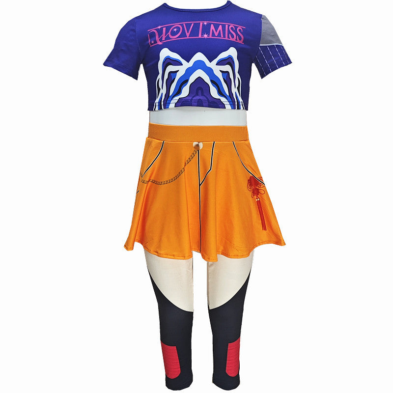 New Huntress Girl Group K-Pop Rumi Milazzo Cosplay Costume Korean Wave Cosplay Children's Performance Costume Halloween