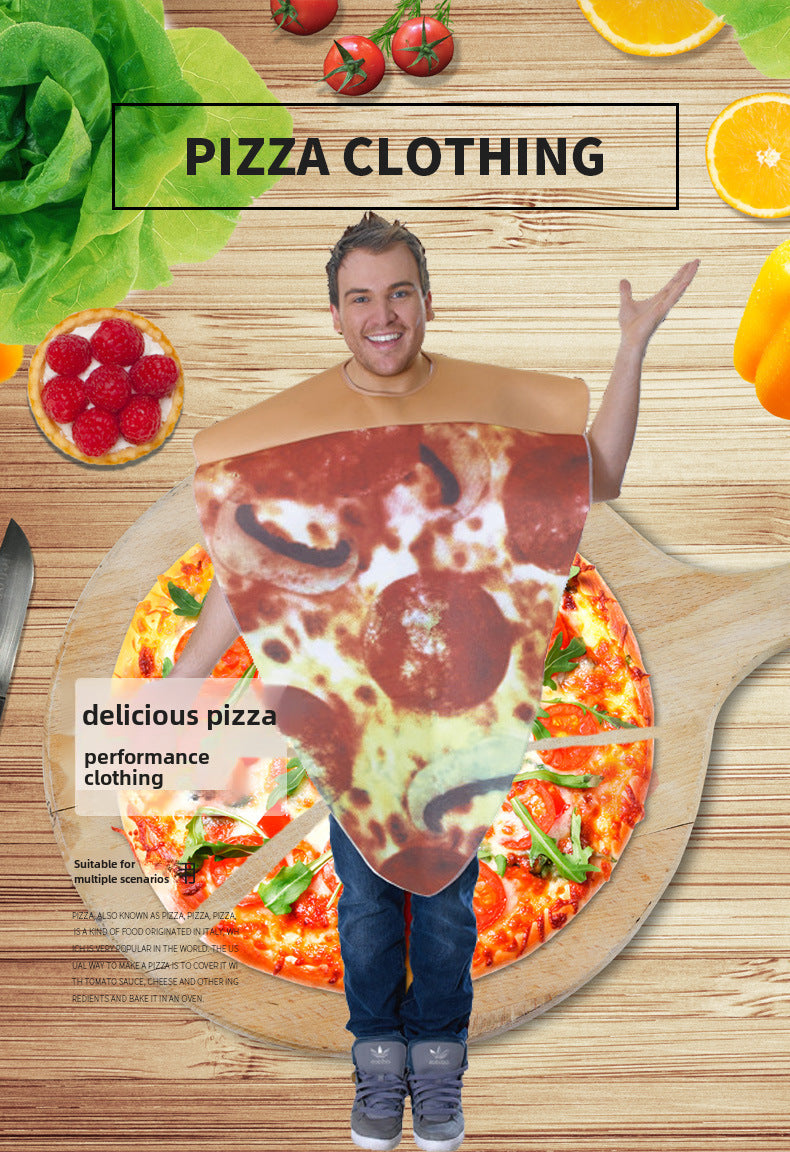 Cross-border Supply Carnival Halloween cosplay Masquerade Stage Costume Adult Delicious Pizza Costume