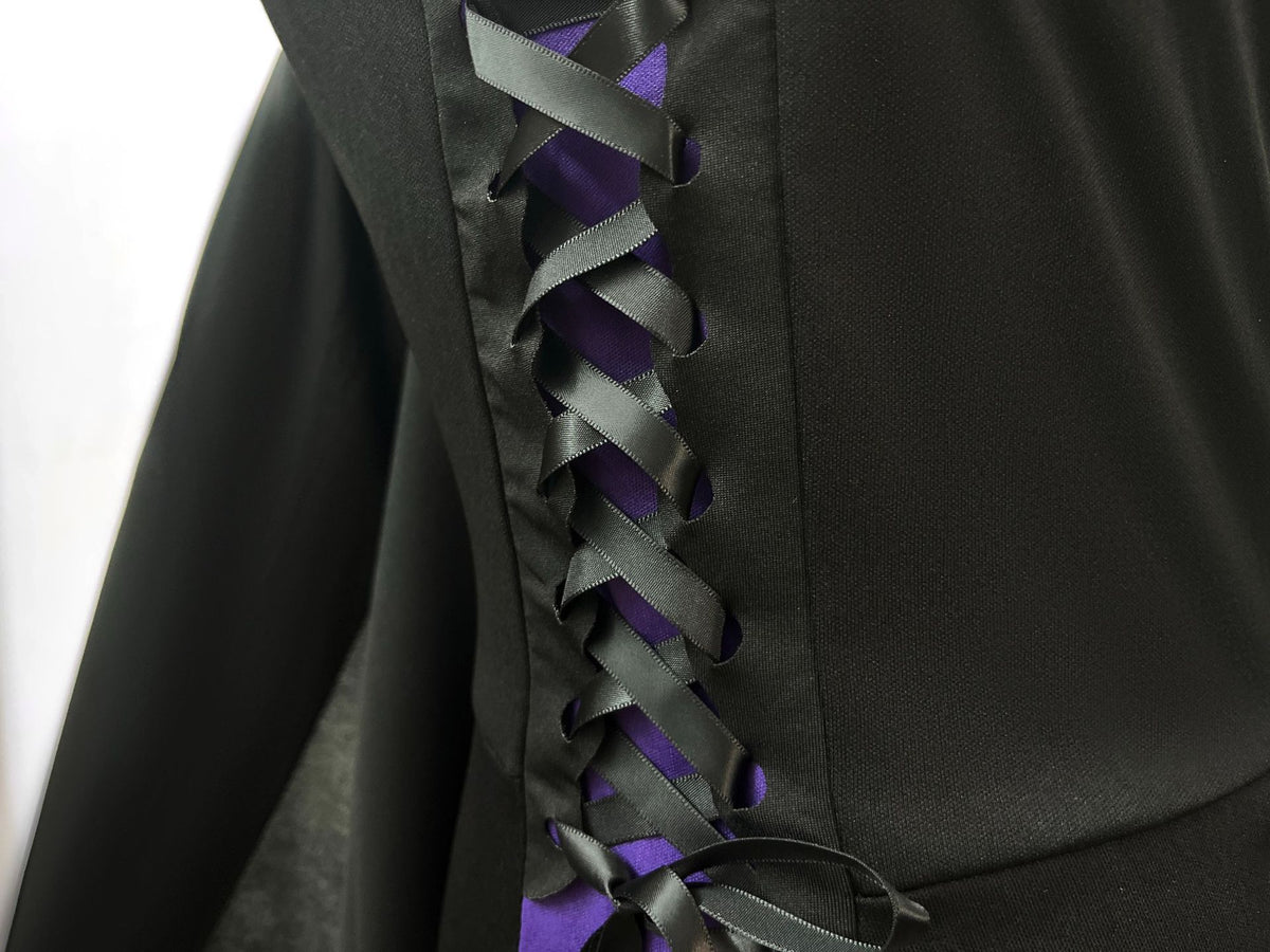 Amazon Cross-Border Halloween Purple Witch Costume Magician Long Skirt Wizard Cosplay Stage Performance Costume
