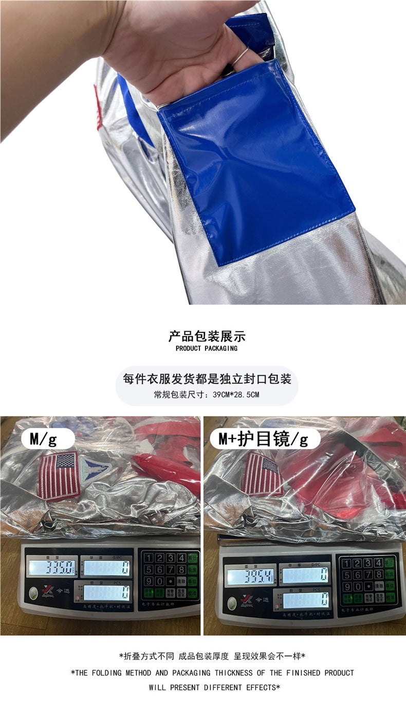 Space Suit Pilot Cos Astronaut Costume Halloween Performance Costume Male and Female Wandering Earth Astronaut Costume