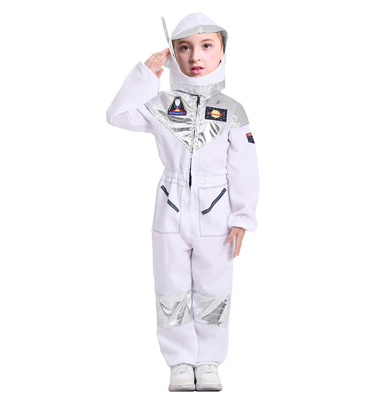 Halloween Costume Kids Space Suit Stage Performance Costume Holiday Party Carnival Play Astronaut Flight Costume
