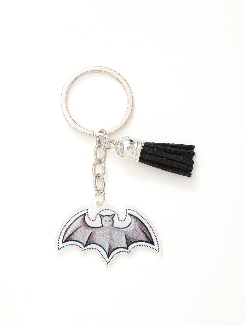 New Halloween Funny Acrylic Keychain Bat Pumpkin Head Witch Tassel Pendant Bag Accessories Pendant