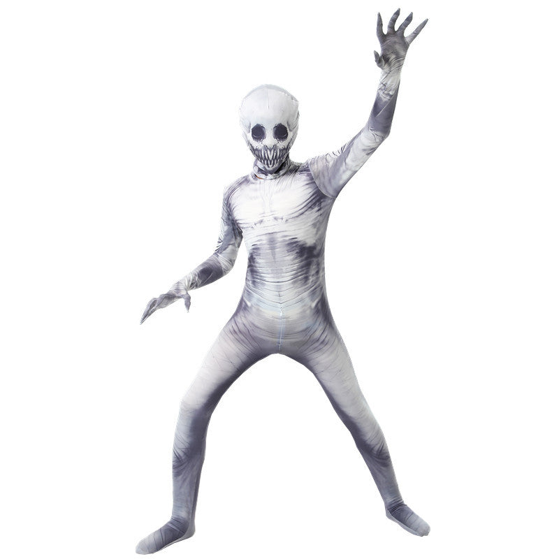cross-border halloween children's costume cos horror costume jumpsuit zombie costume performance costume props performance costume