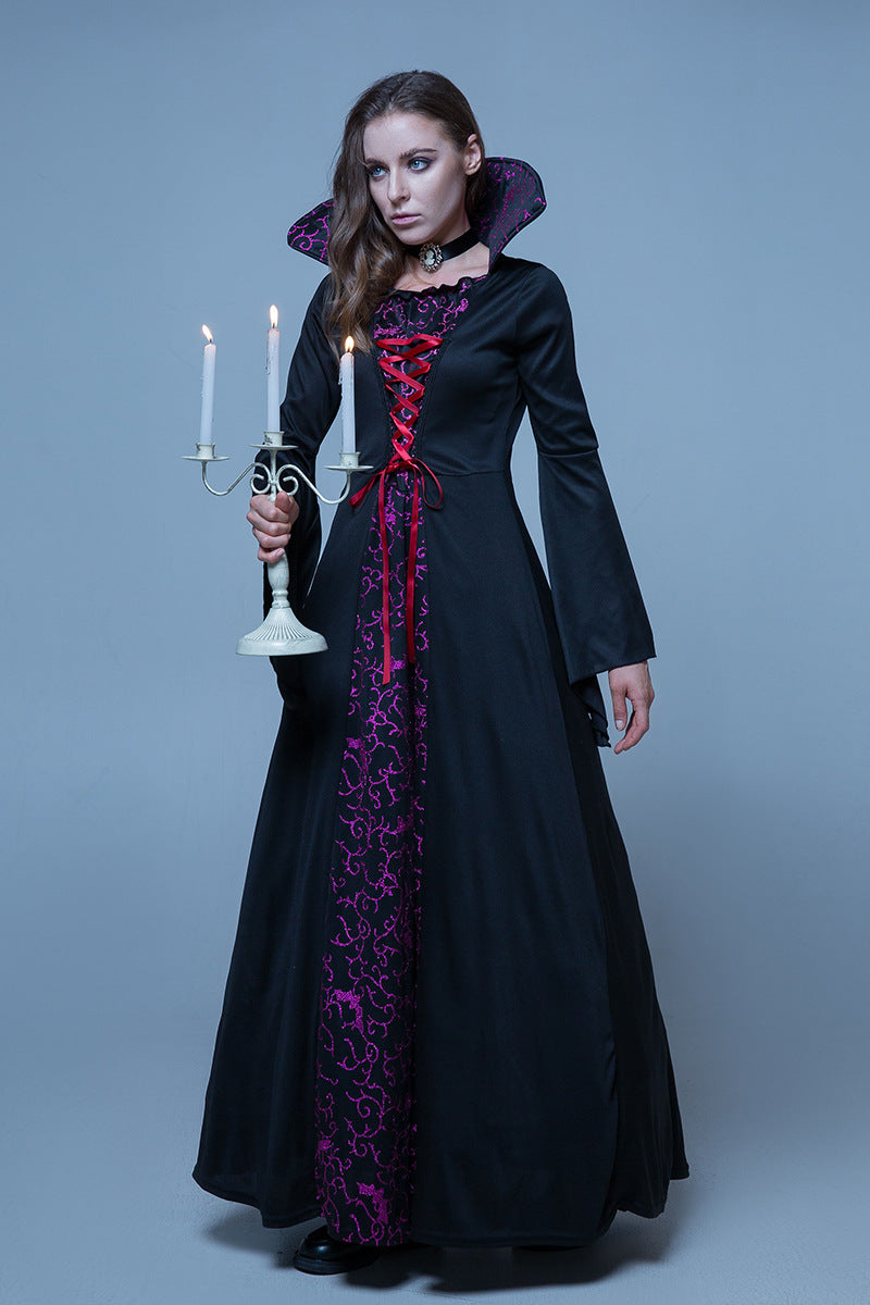 Halloween Masquerade Costume Family Vampire Witch Cos Movie Palace Haunted House Event Costume