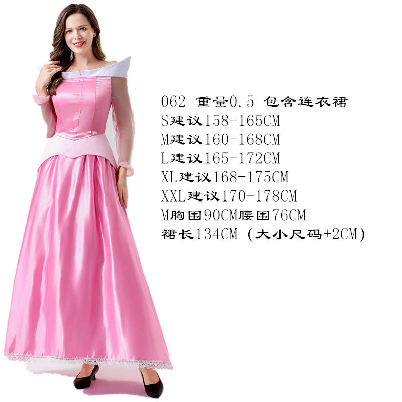 Fairy Princess dress Vicious Queen Sleeping Beauty Cinderella Plays Halloween Stage Performance Evening Costume