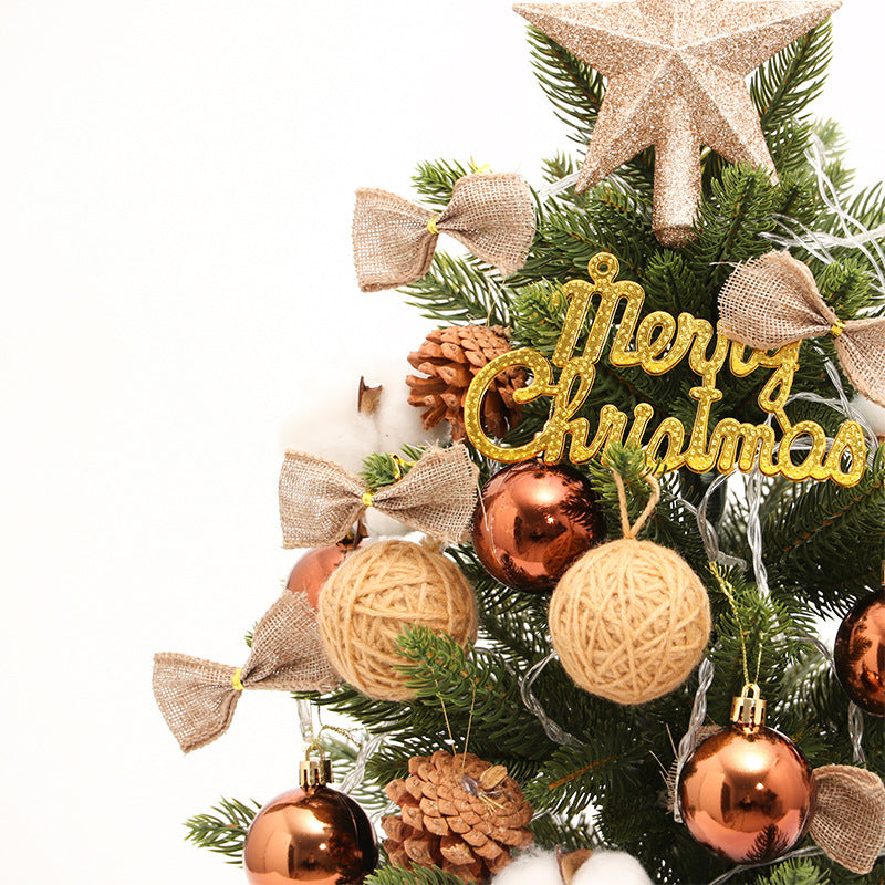 Christmas tree pe mini Christmas tree 45cm desktop Christmas tree set decoration christmas tree
