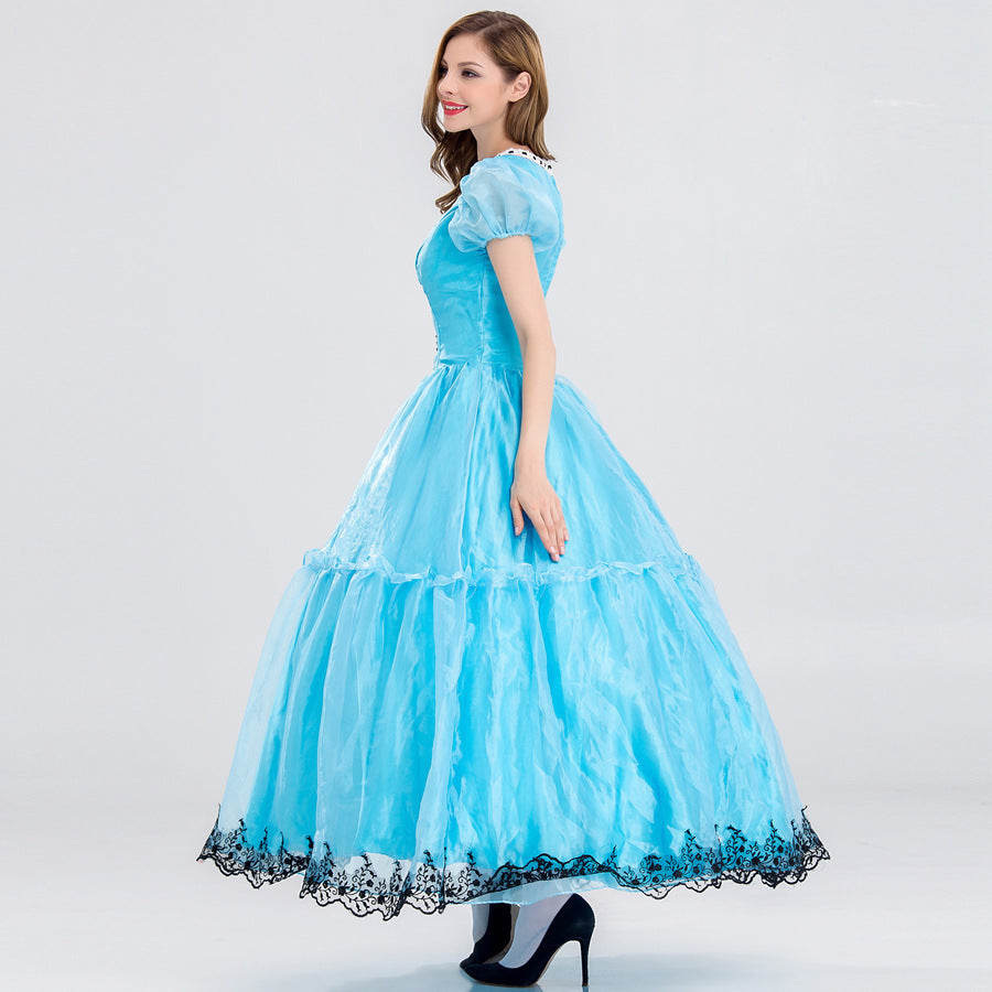 Halloween Costume Stage Costume Bright Cute Alice Fantasy Wonderland Princess Costume Fairy Tale Princess Dress