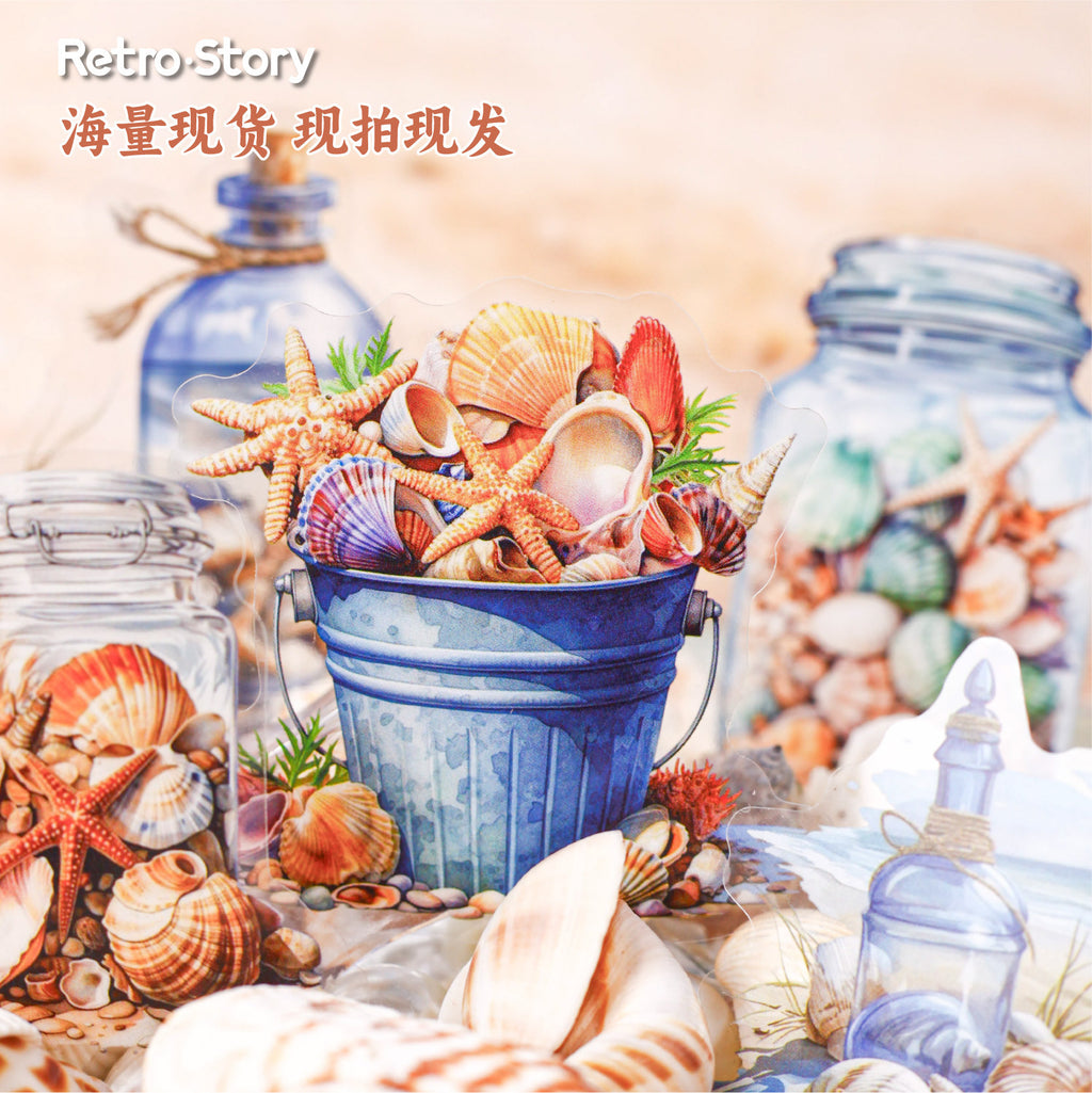 Retrostory Underwater World Series Stickers Creative Handbook Stickers Pet Cartoon Handbook Decorative Sticker Pack
