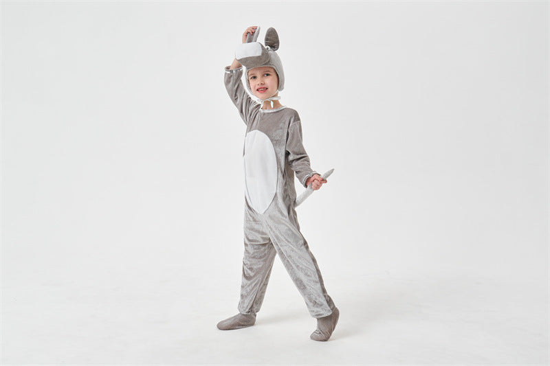Halloween animals children's little donkey men and women cos animal jumpsuit children's day stage performance clothing
