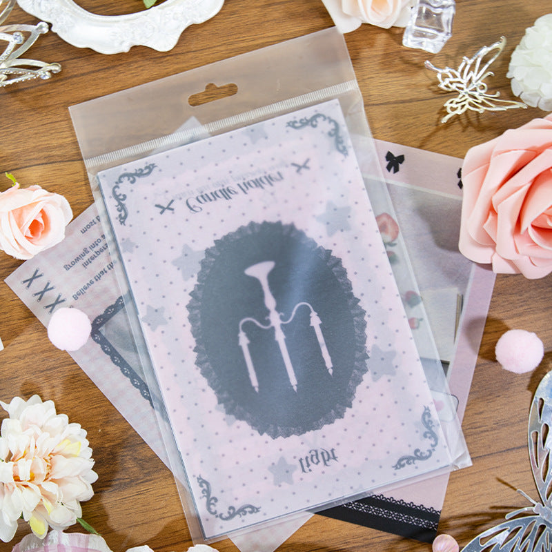 New Style Journal Background Sulfuric Acid Paper Diary Decoration Fresh Style Items Stickers Journal Material Paper Printing