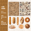 Retrostory Bread House Series Simulation Food Stickers Creative Niche Base Decoration Journal Material Sticker Pack