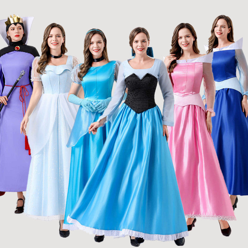 Fairy Princess dress Vicious Queen Sleeping Beauty Cinderella Plays Halloween Stage Performance Evening Costume