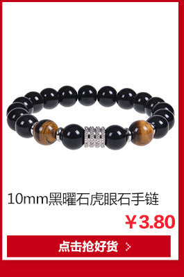 Personalized Dark Wind Halloween Spider Pendant Bracelet suit 8mm Crystal Onyx Stone Beaded Couple Bracelet