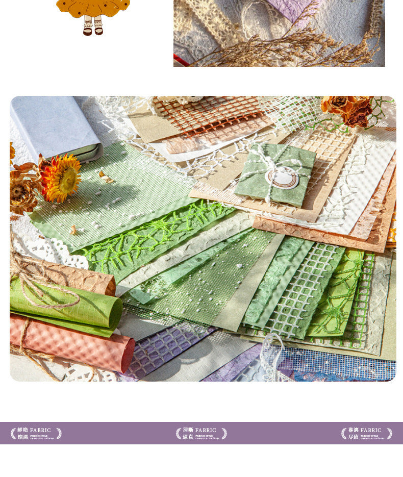 Carefully Selected Retrostory Cloud Yarn Base Decorative Background Paper Material Package DIY Handmade Pain Package Handbook Material Paper