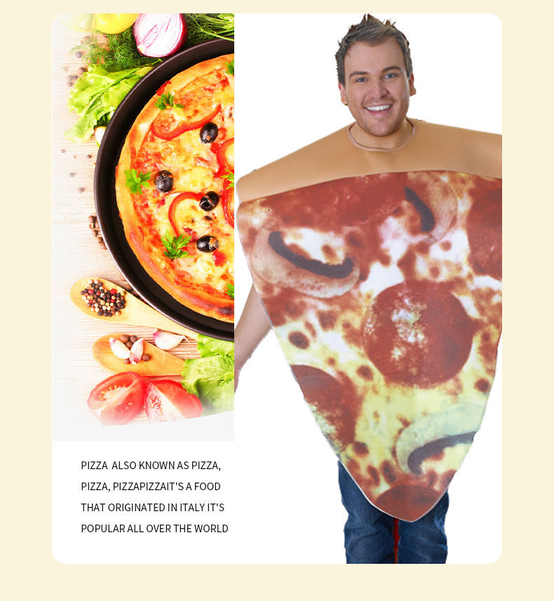 Cross-border Supply Carnival Halloween cosplay Masquerade Stage Costume Adult Delicious Pizza Costume