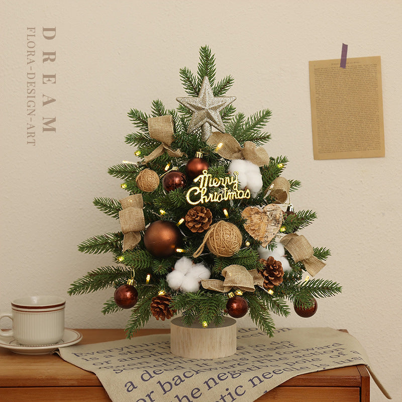 Christmas tree pe mini Christmas tree 45cm desktop Christmas tree set decoration christmas tree