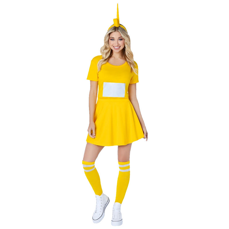 2023 Funny New Teletubbies Costume Halloween Cartoon Doll Cute Anime Party Playing Costume