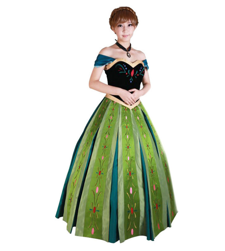 Adult Halloween Snow White Bell Cinderella Ice Sleeping Beauty Rapunzel Party Stage Performance Princess Dress