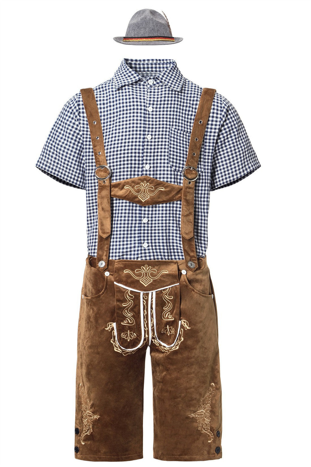 Halloween Costume Wish German Oktoberfest Costume Men's Overalls Suit Adult Stage Cosplay Costume