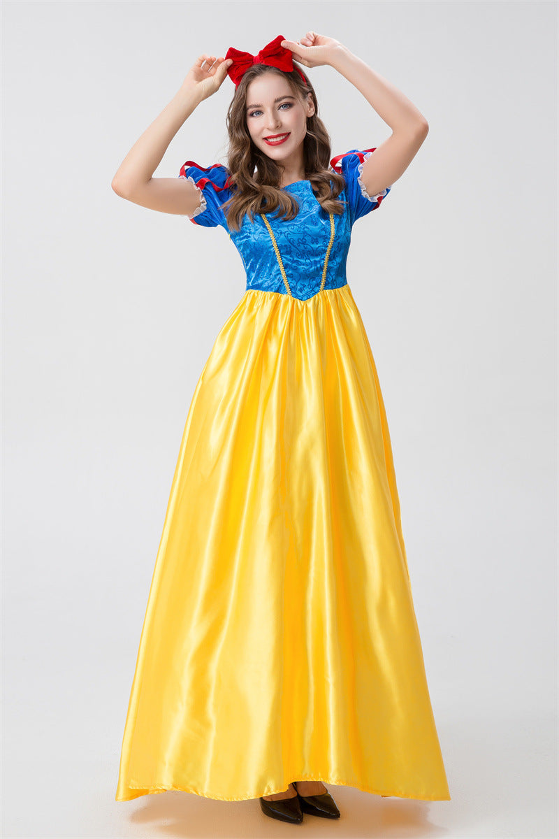 Halloween Adult Snow White Christmas Annual Party Cosplay Queen Cinderella Wedding Dress Costume Wholesale