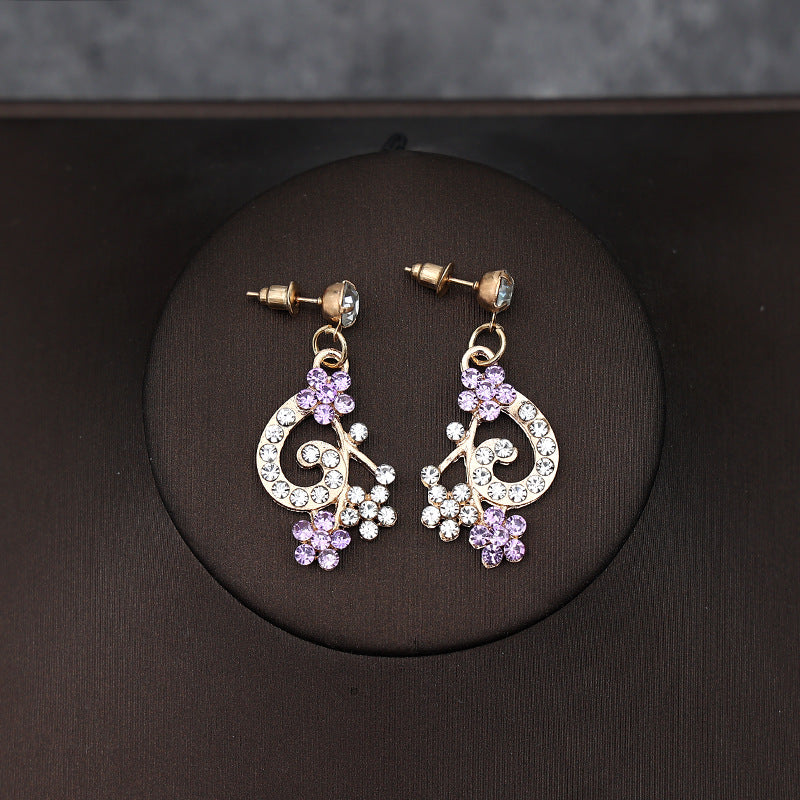 Korean Bride Necklace Earrings Two-piece Decorations Wedding Yarn Wedding Jewelry Wedding Accessories Dance Studio