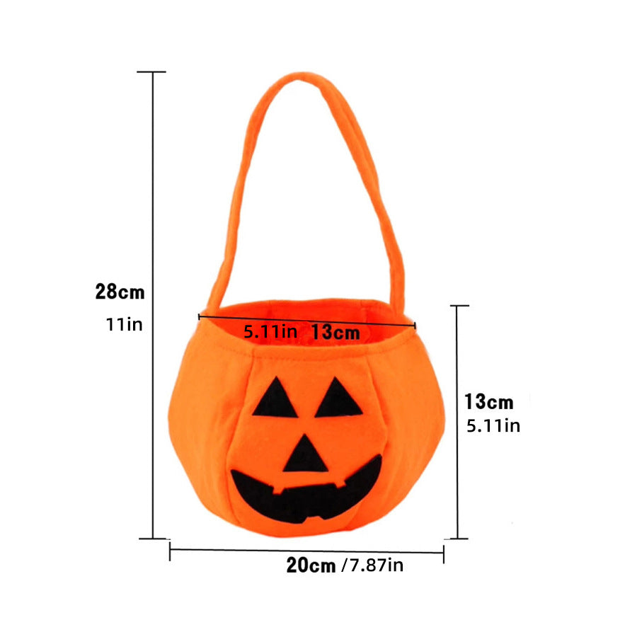 Halloween Pumpkin Costume Children's Day Activity Fruit Performance Clothes Cute Pumpkin Hat Party Decoration Candy Bag