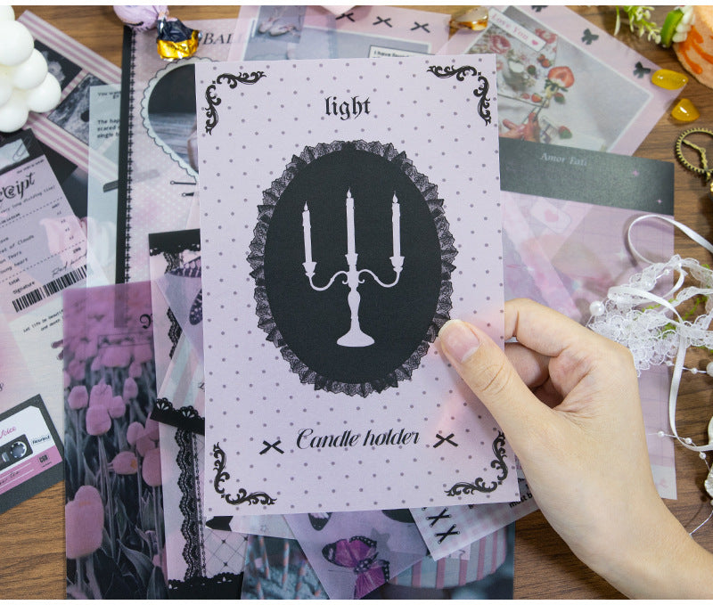 New Style Journal Background Sulfuric Acid Paper Diary Decoration Fresh Style Items Stickers Journal Material Paper Printing