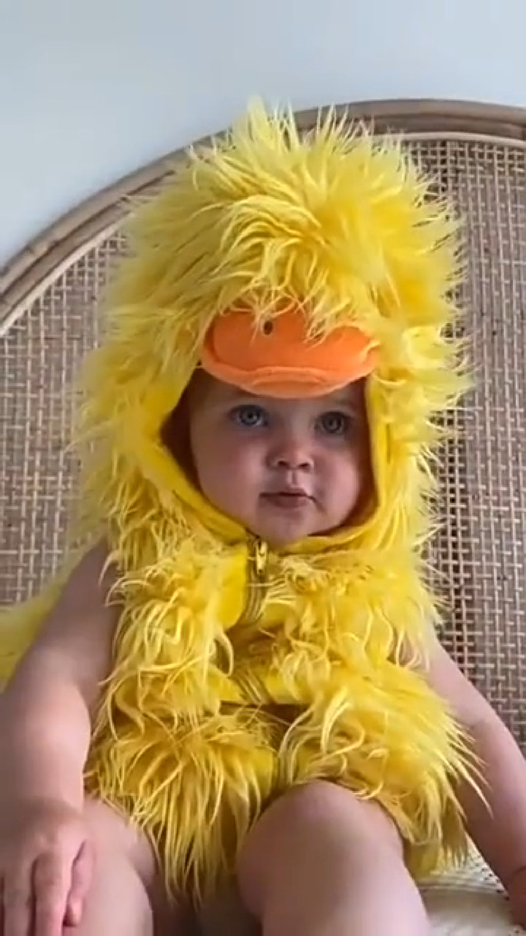 Foreign trade new Halloween animal costume cute little yellow duck children hooded vest cosplay costume