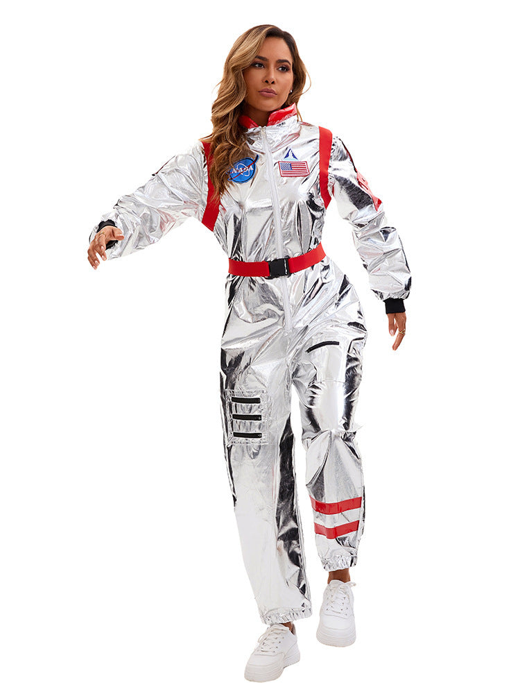 Space Suit Pilot Cos Astronaut Costume Halloween Performance Costume Male and Female Wandering Earth Astronaut Costume