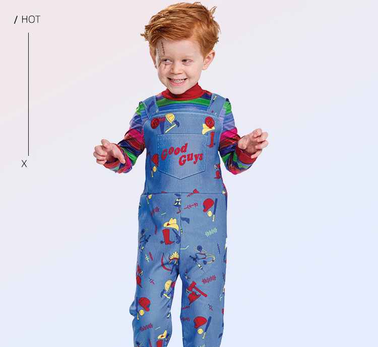 Halloween Children's Costume Ghost Baby Return Soul Series Children's Performance Costume Ghost Baby Chagi Horror Clown Playing Costume