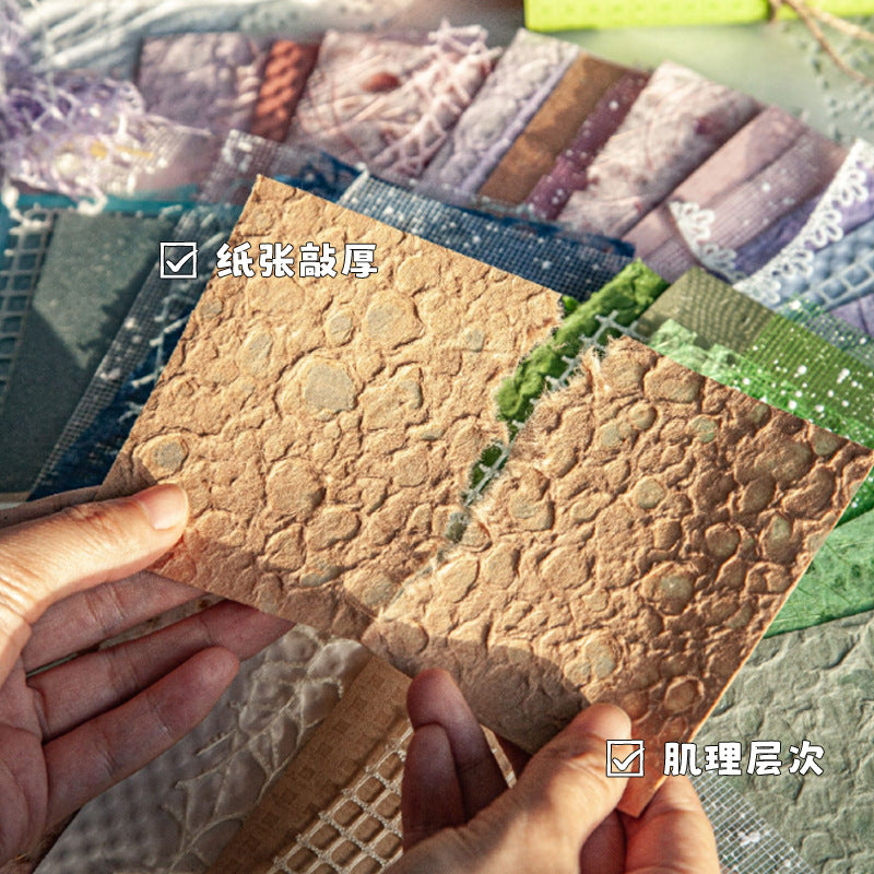 Carefully Selected Retrostory Cloud Yarn Base Decorative Background Paper Material Package DIY Handmade Pain Package Handbook Material Paper