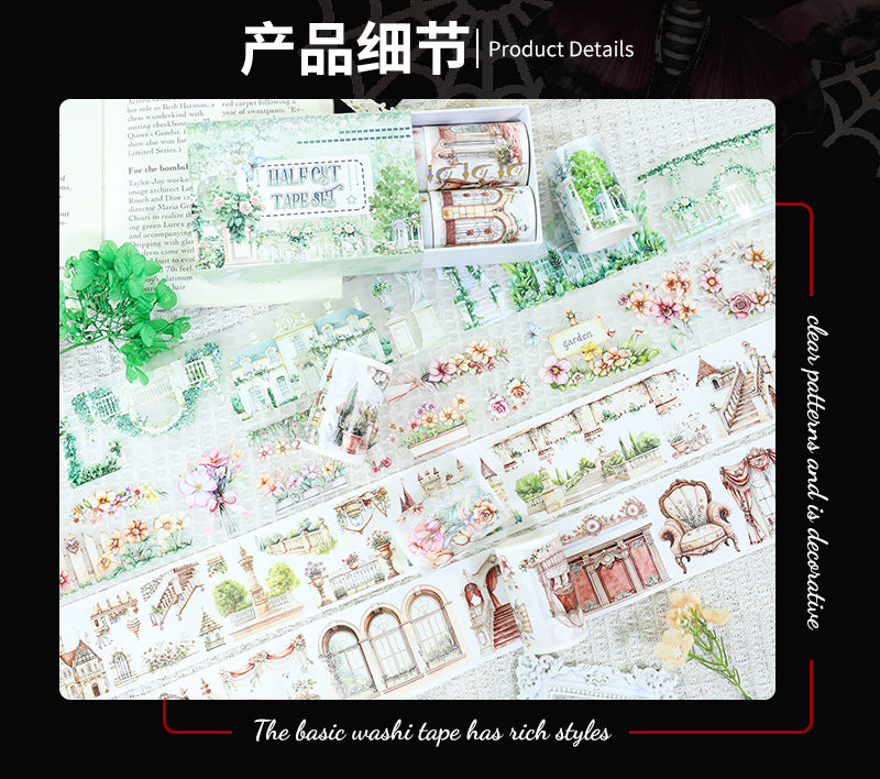 Foreign Trade Cross-Border Hot-Selling Halloween and Christmas Planner Materials DIY Decoration No-Cut Die-Cut Pet Planner Tape