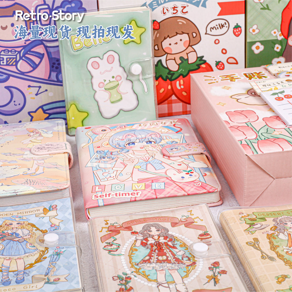 Retrostory Creative Blind Box DIY Collage Material Paper Decorative Base Tape Note Handbook Landscaping Sticker